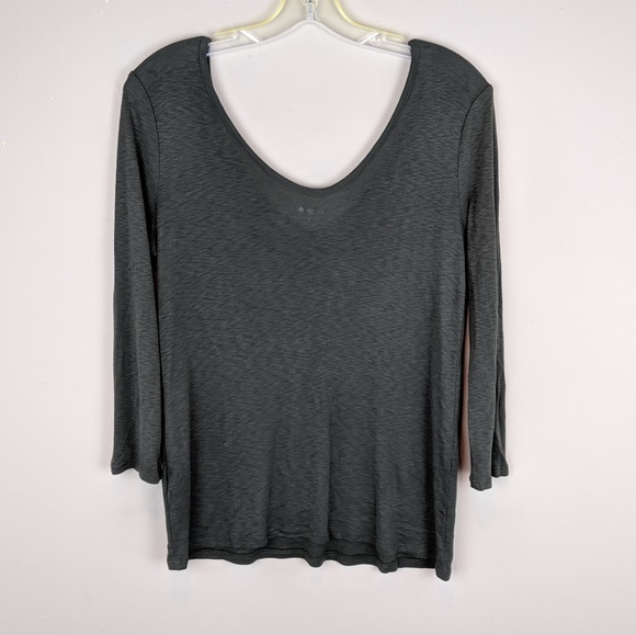 Three Dots | Muted Green Sweater-E86 - Picture 2 of 5